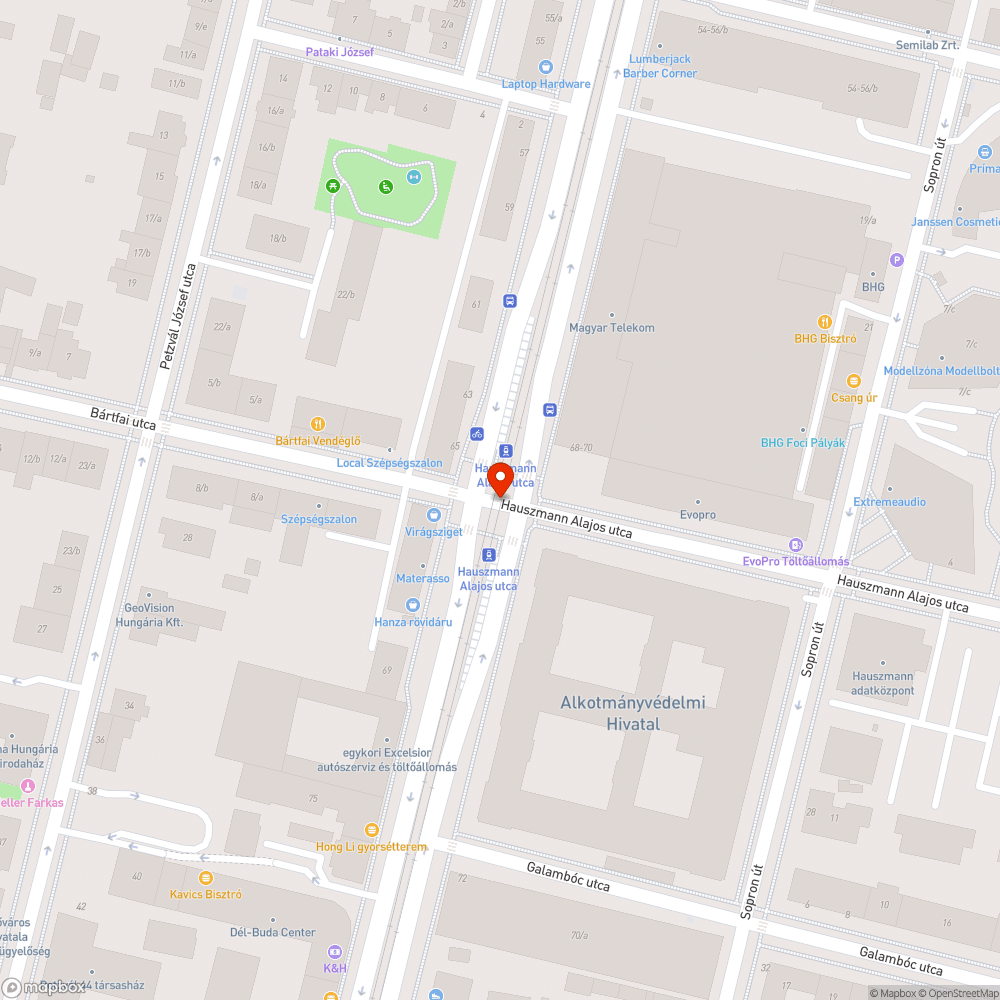 Botrányos minőségű útburkolat bejelentés helye