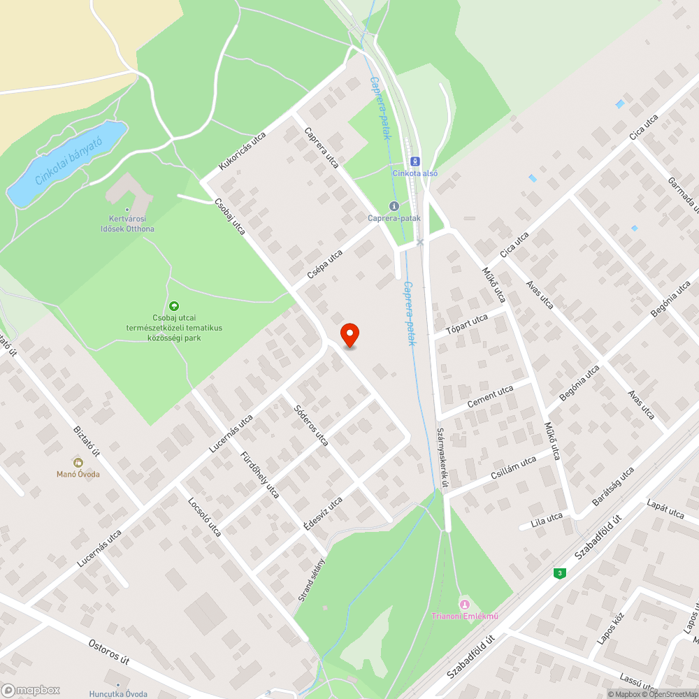 Vízelvezető árok bejelentés helye