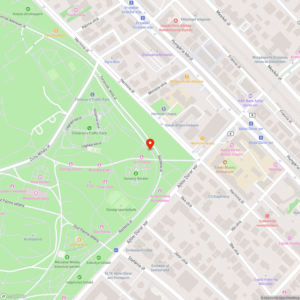 Vízpazarlás a Városligetben bejelentés helye