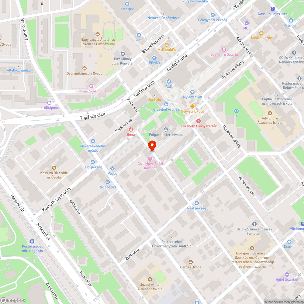 Túl alacsonyan lévő táblák bejelentés helye