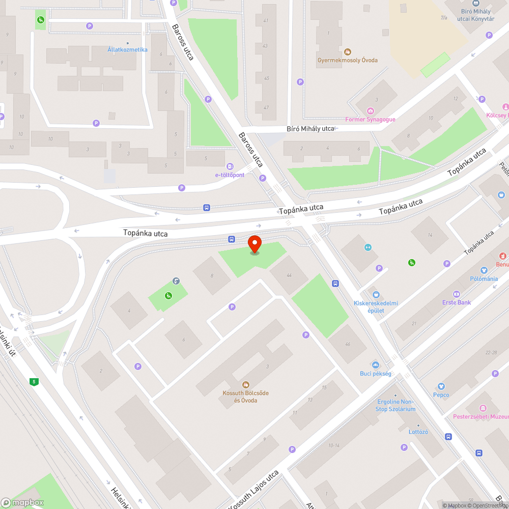 Obszcén graffiti bejelentés helye