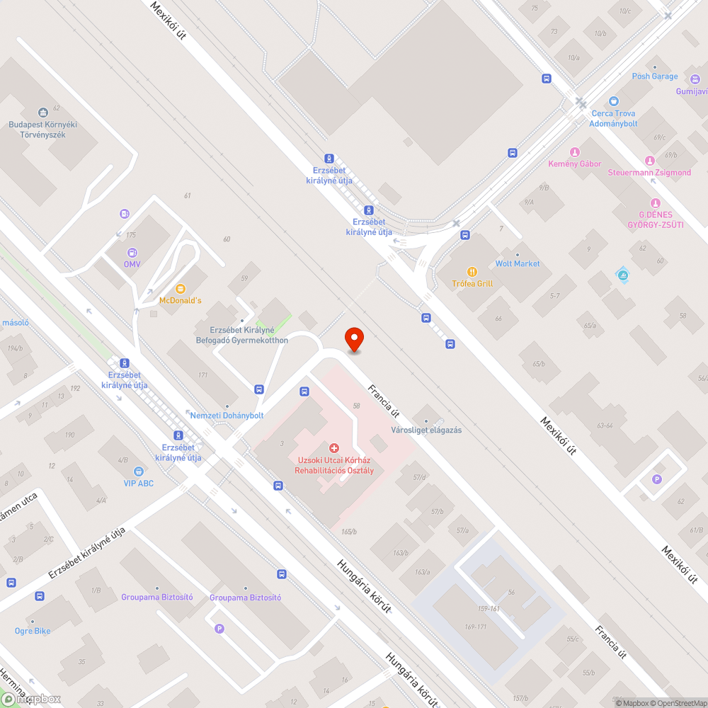 Elhagyott jármű bejelentés helye