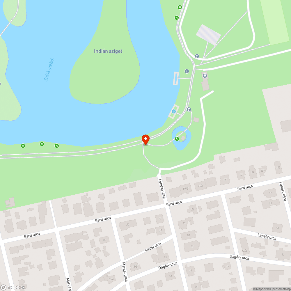 Elromlott kiskapu bejelentés helye