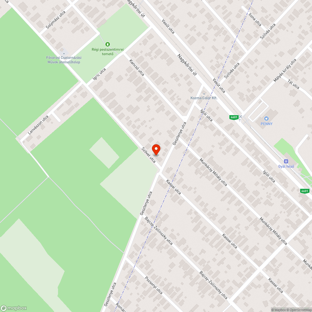 Benőtt útkereszteződés, eltakart KRESZ tábla bejelentés helye