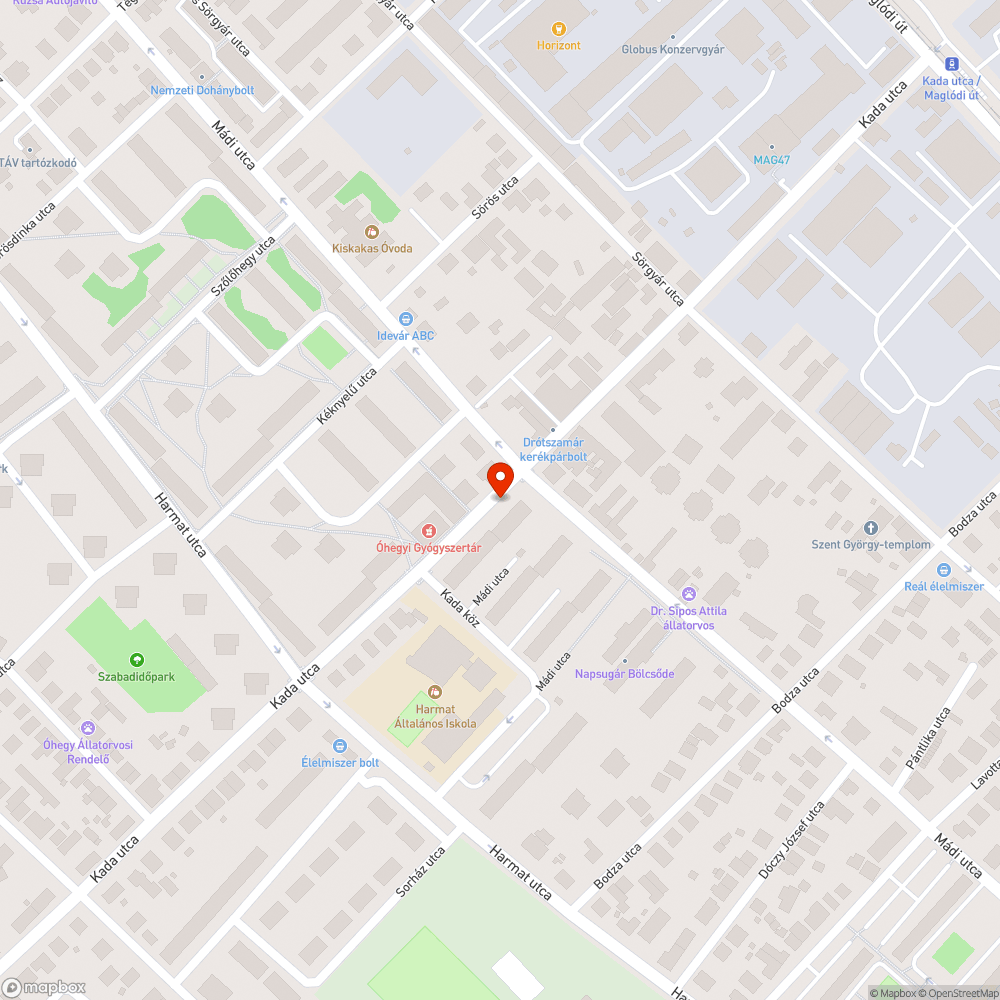 Egy nagyon graffitis buszmegálló bejelentés helye