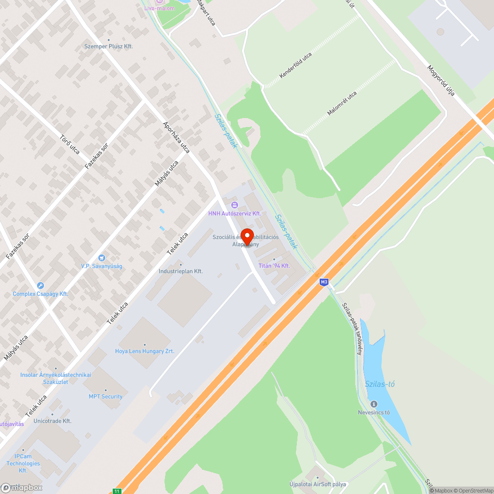 Elhagyott jármű bejelentés helye