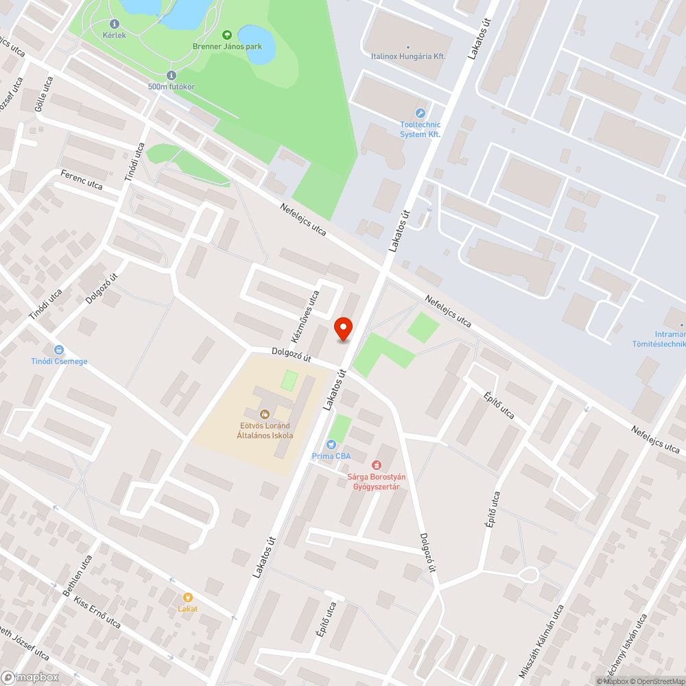 Lakatos úti telep fakó busztábla bejelentés helye