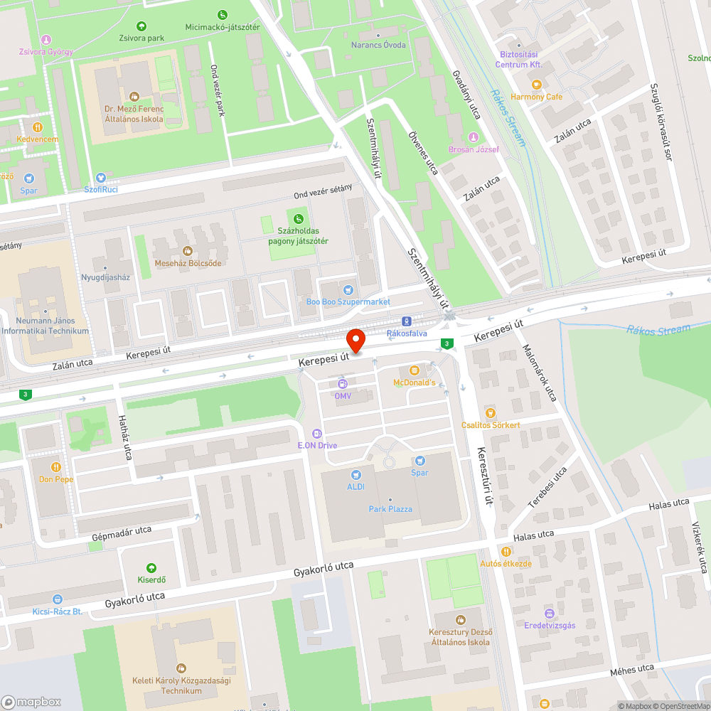 Megsüllyedt csatornanyílás bejelentés helye