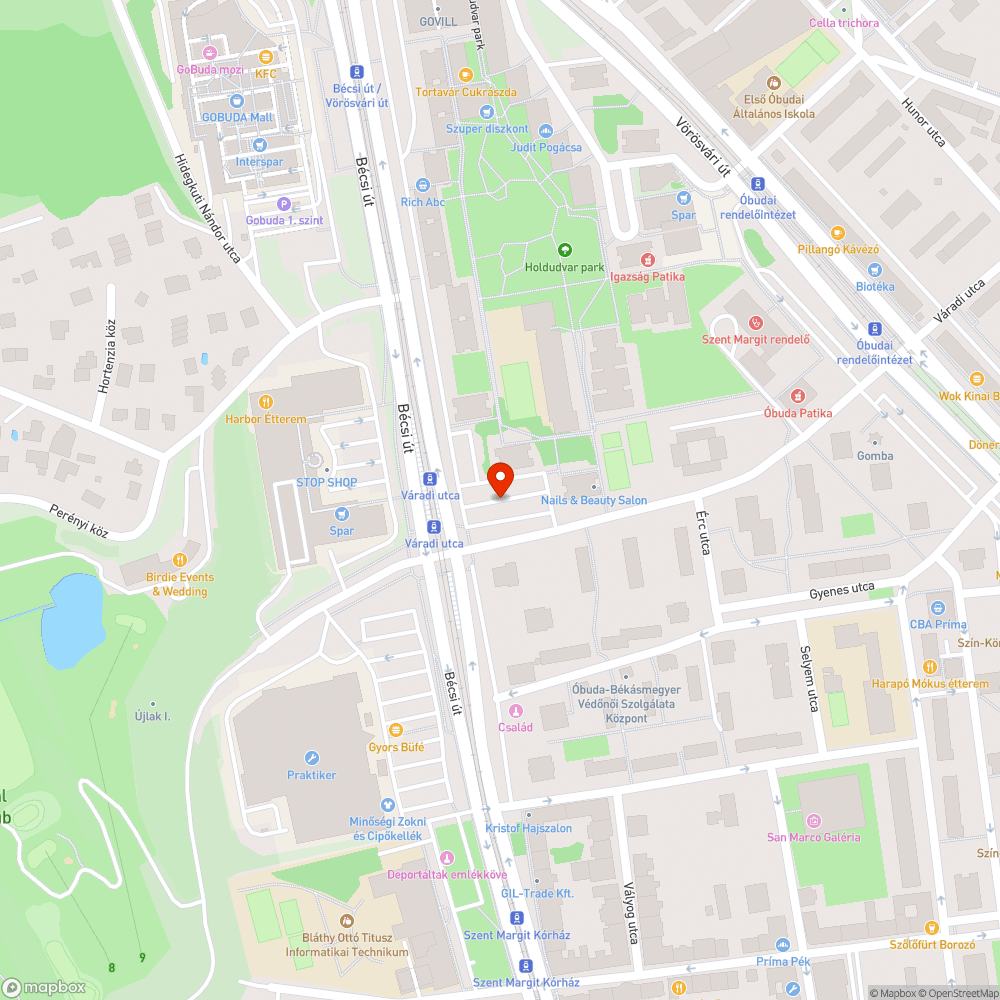 Járda fölé belógó bokor bejelentés helye