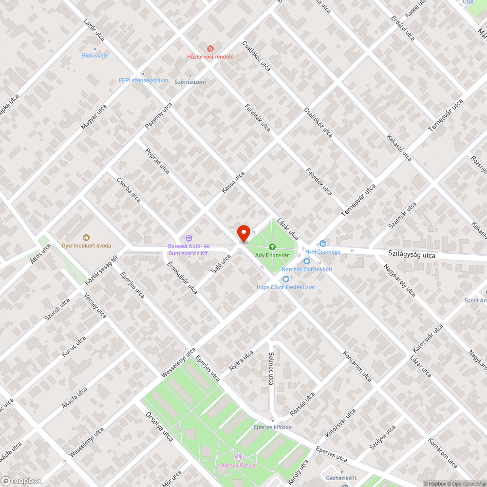 Teli víznyelő bejelentés helye