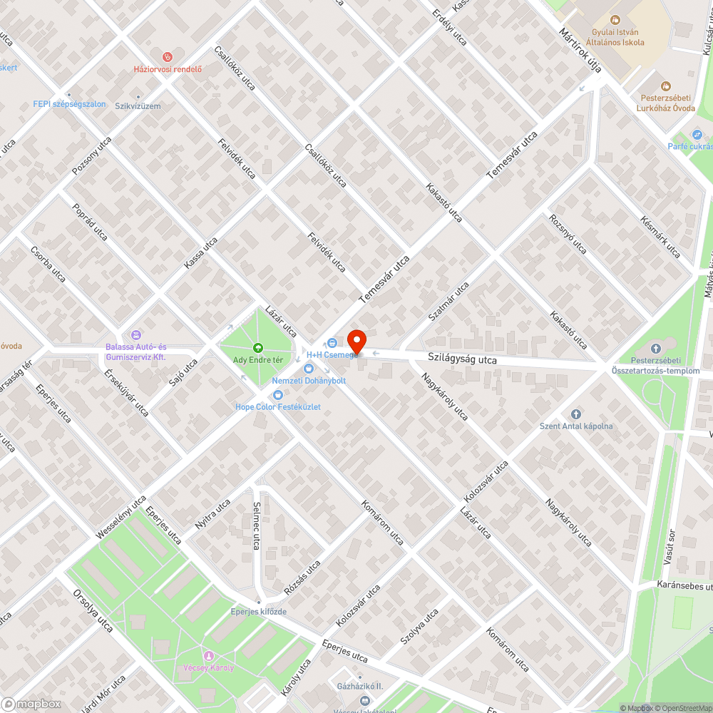 Betonrudak bejelentés helye