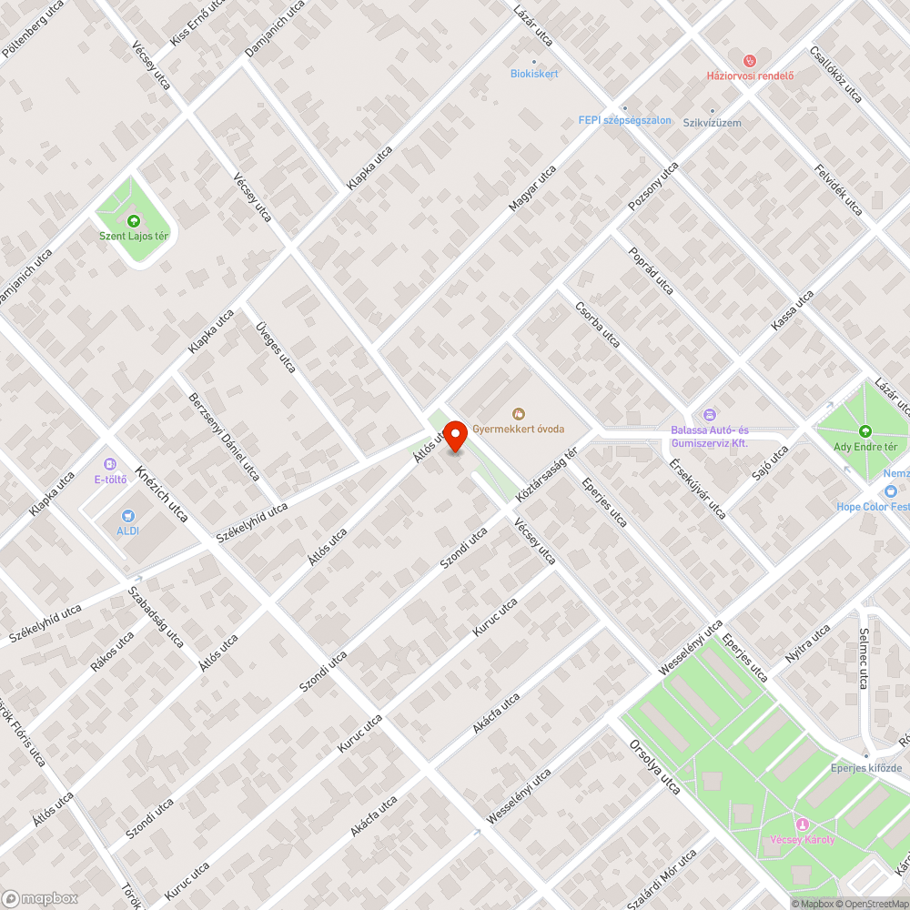 Barnuló utcatábla bejelentés helye