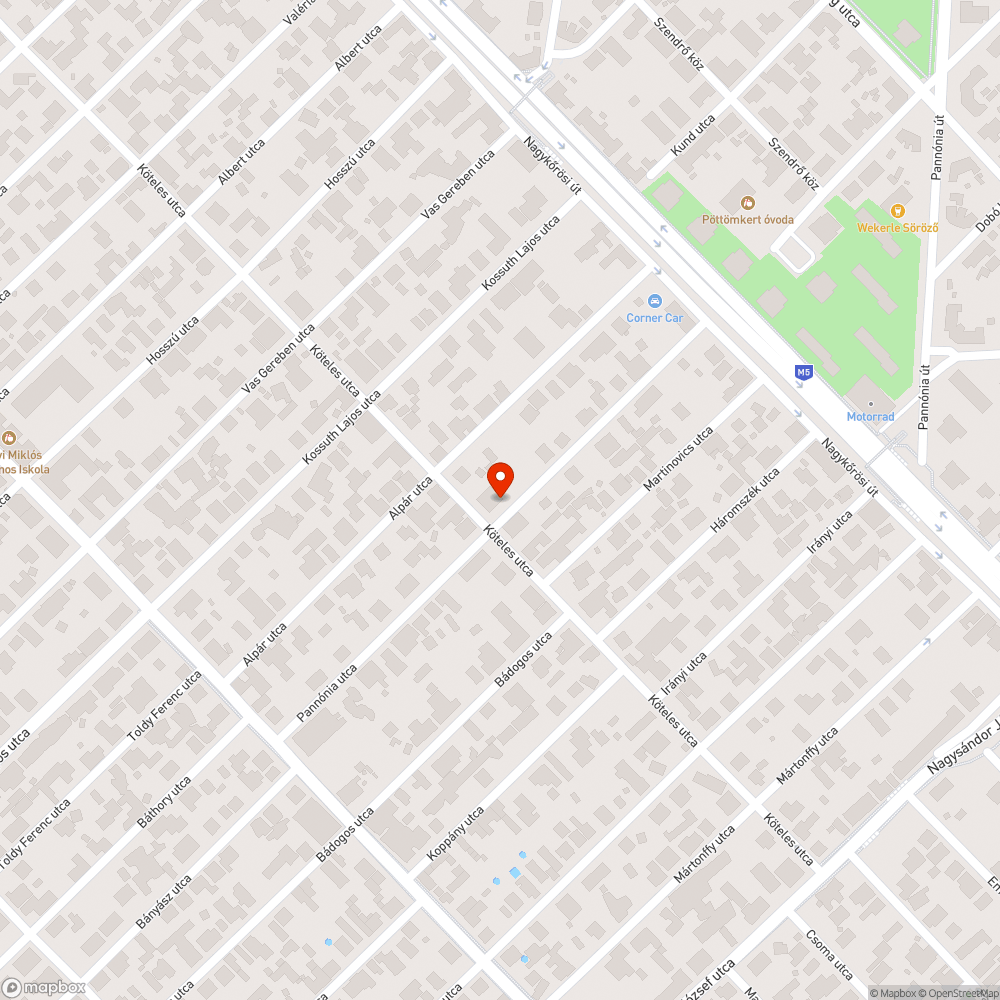 Kiszáradt fa és fatuskó bejelentés helye