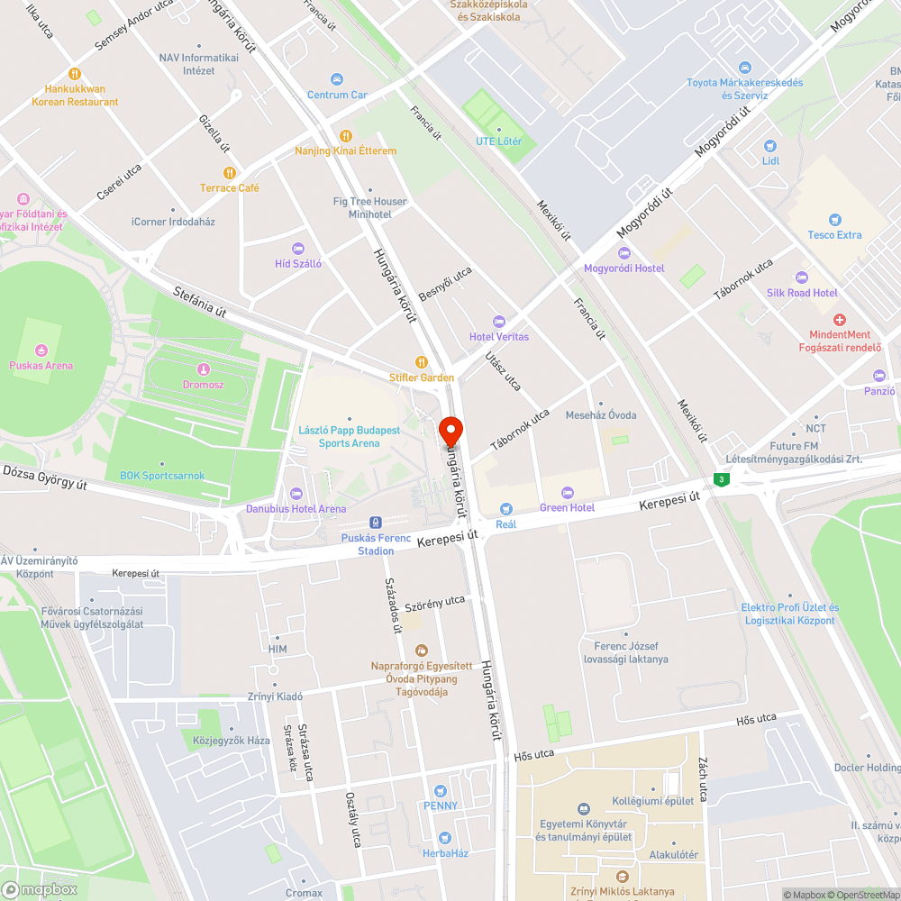 Belógó bokrok bejelentés helye