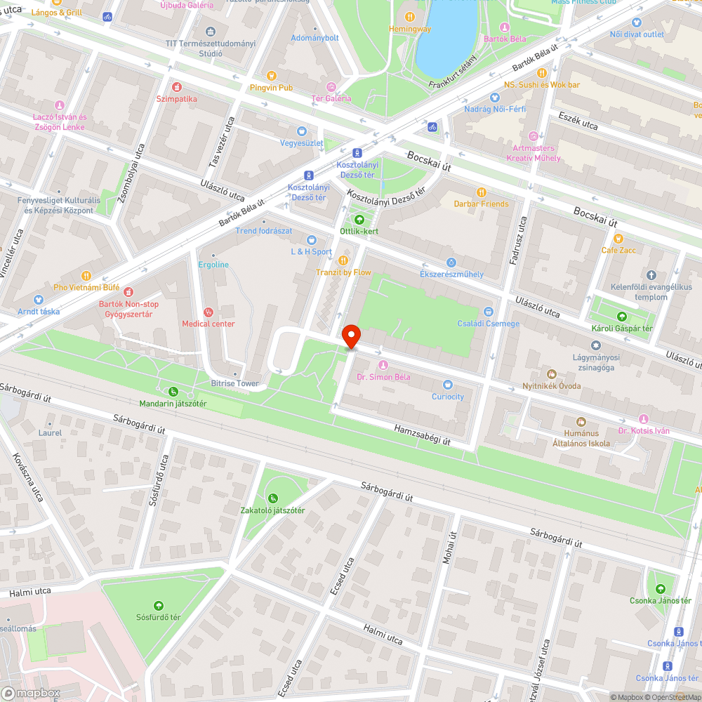 Megáll a víz az úton 2. bejelentés helye