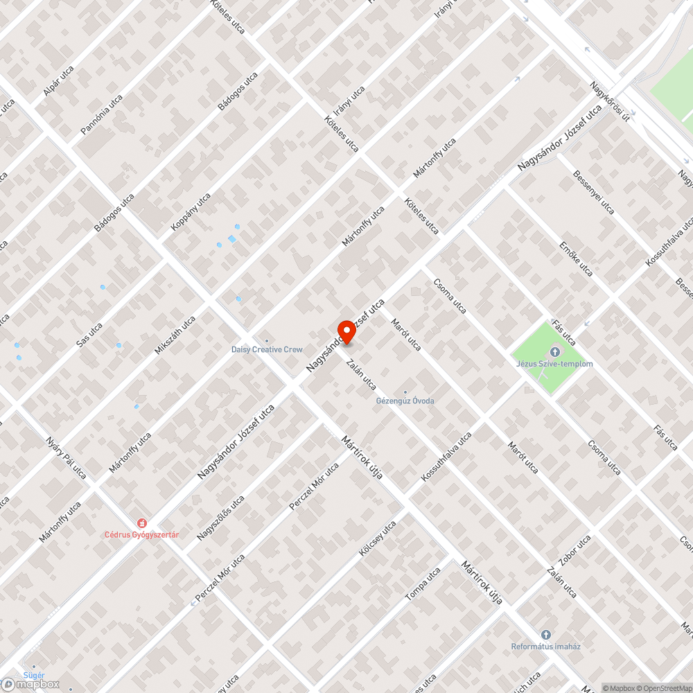 Hiányzó utcatábla bejelentés helye