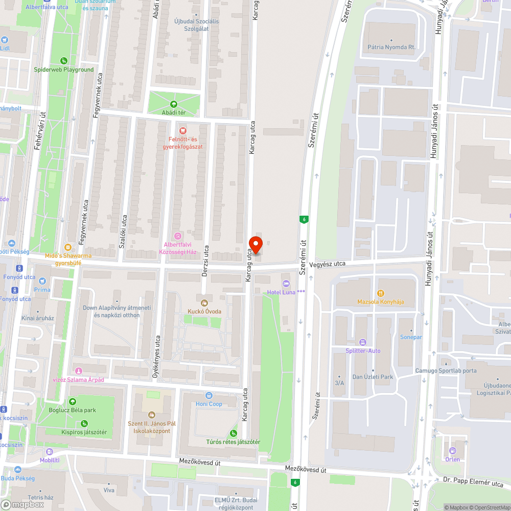 Elhagyott Thalia bejelentés helye