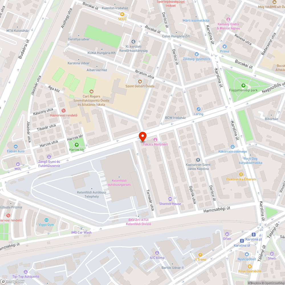 Megsüllyedt víznyelő bejelentés helye