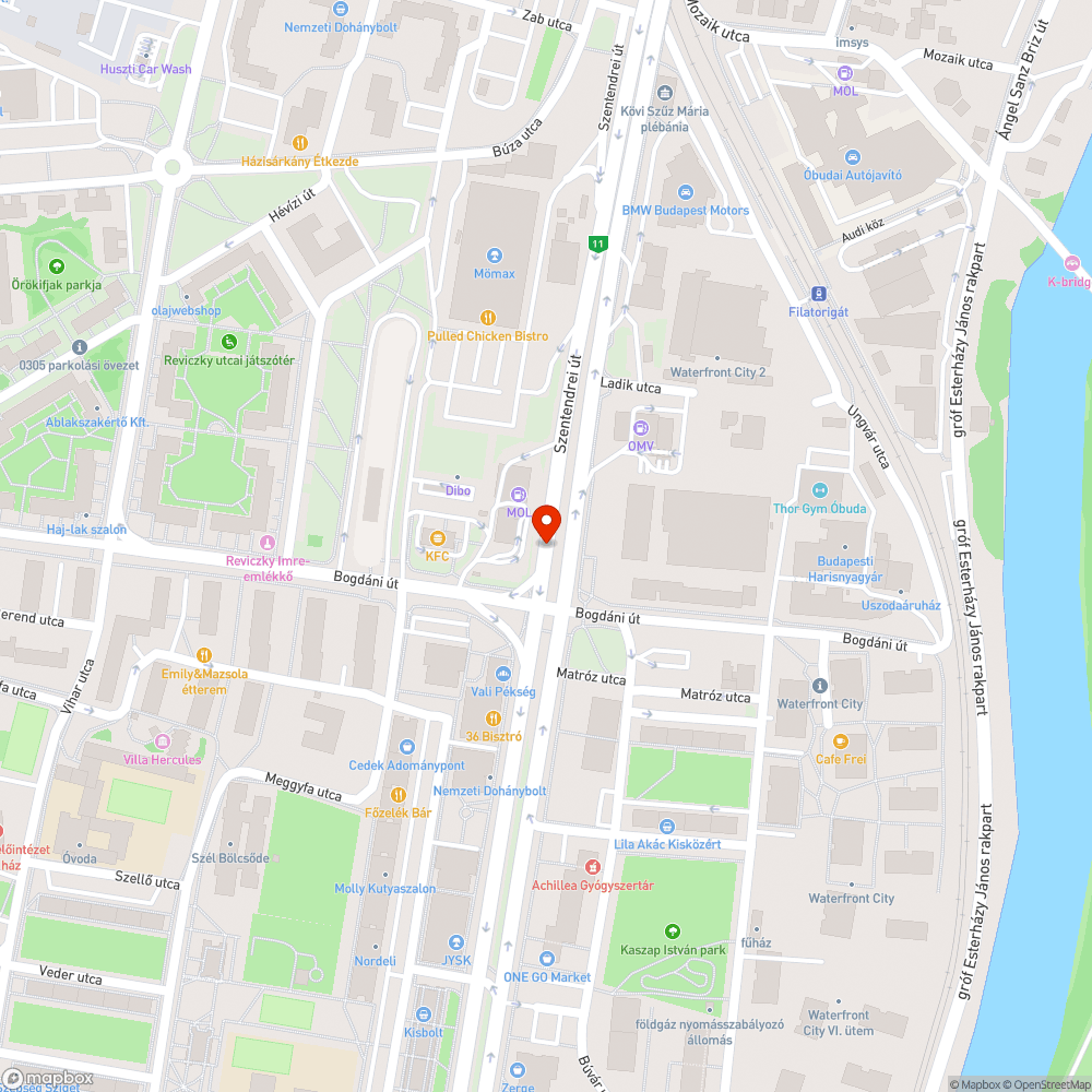 Ottfelejtett ideiglenes útburkolati jel bejelentés helye