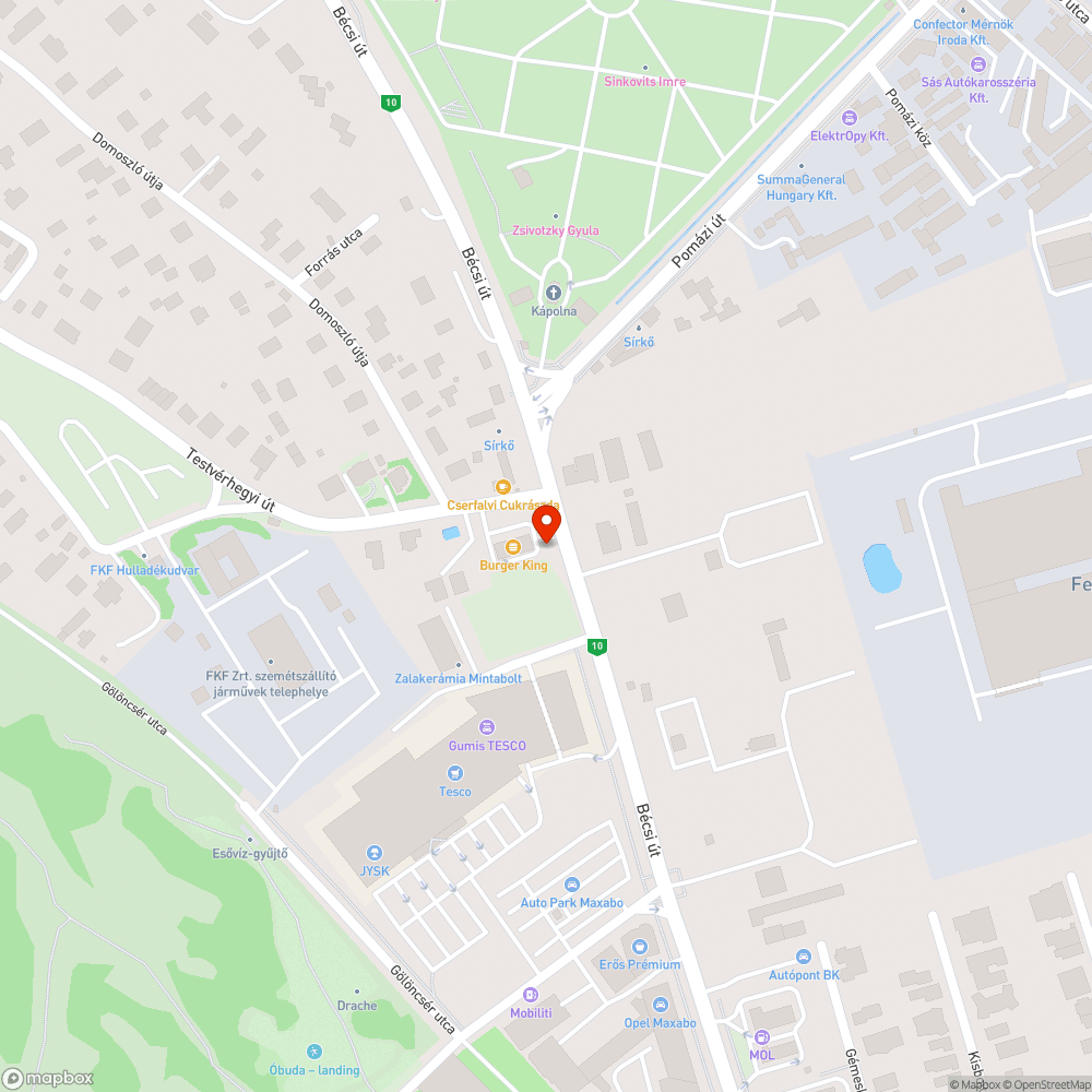 Töredezett fedlap bejelentés helye