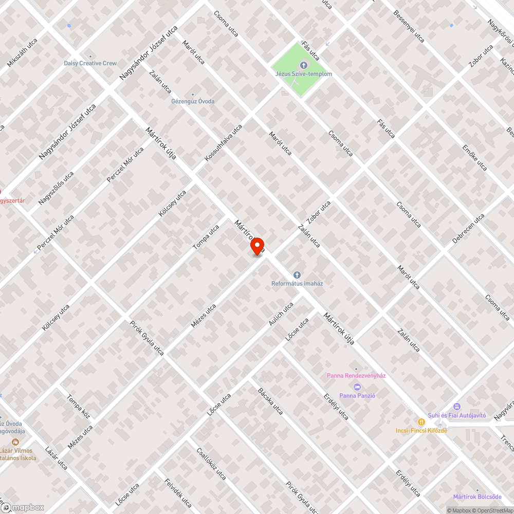 Hiányzó utcatábla bejelentés helye