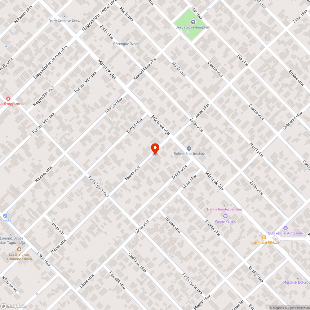 Kiszáradt fa bejelentés helye