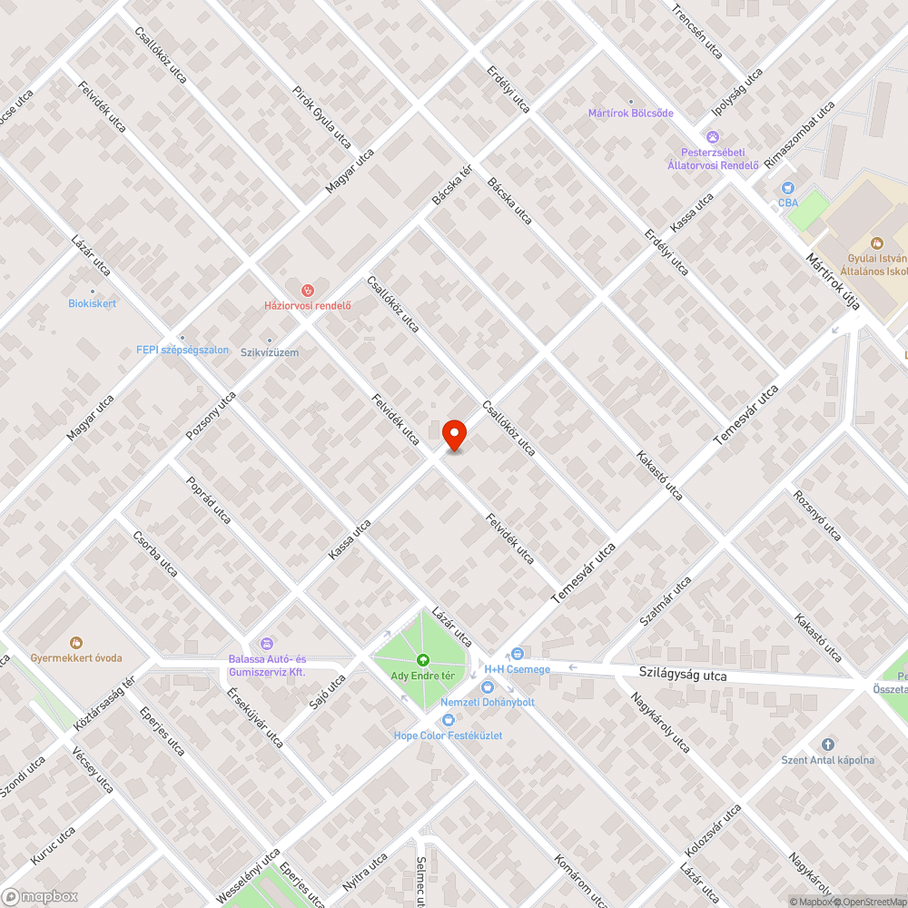 Fatuskók bejelentés helye