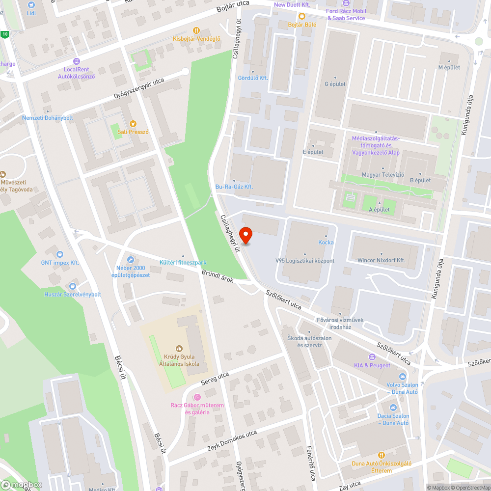 Otthagyott autó bejelentés helye