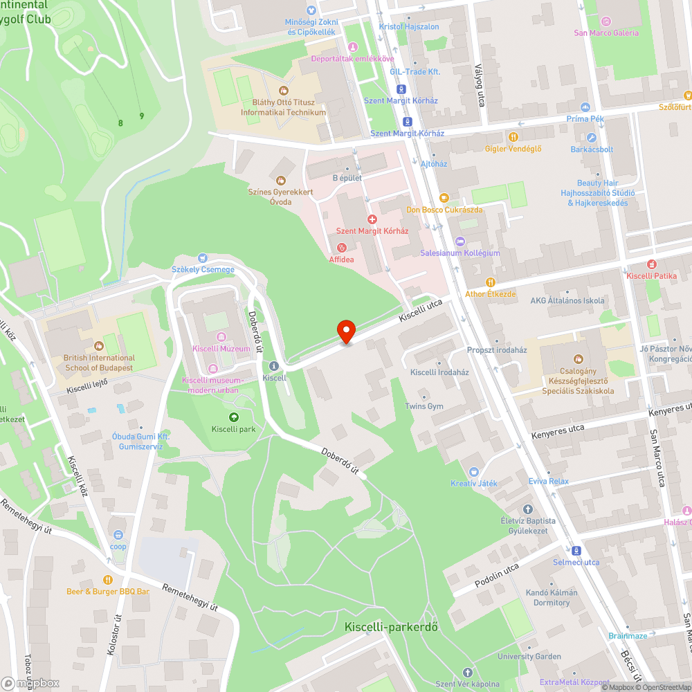 Újabb kátyúk a Kiscelli utcában bejelentés helye