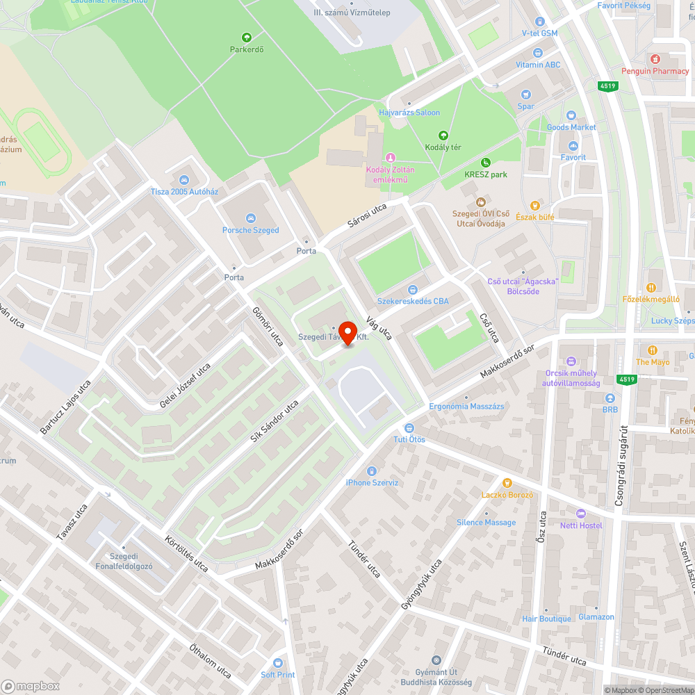 Szétdobált szemét bejelentés helye