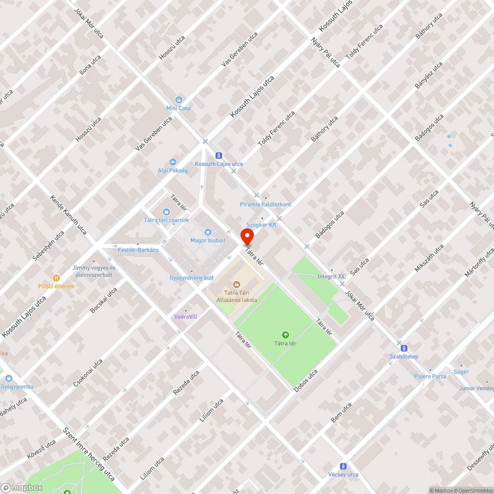 Eldőlő tábla bejelentés helye