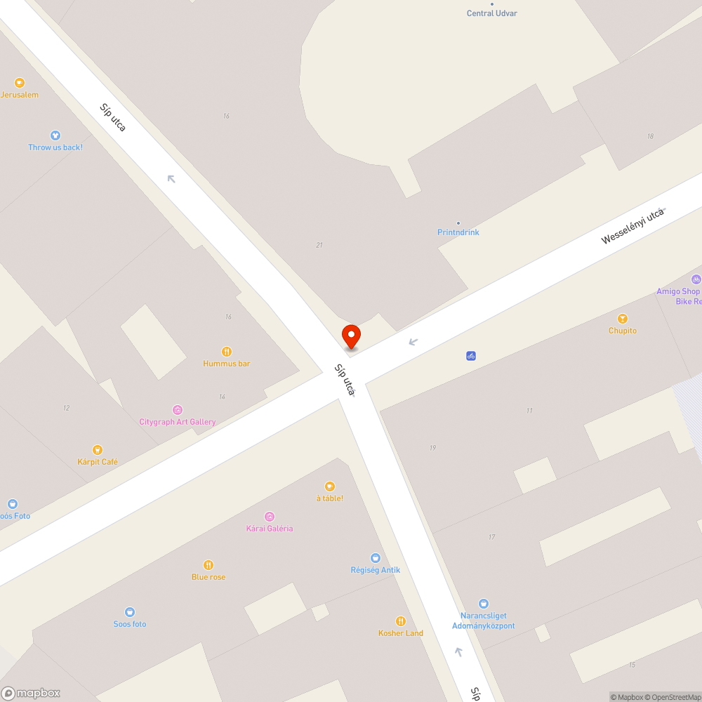 Hiányzó kerékpáros kiegészítő tábla bejelentés helye