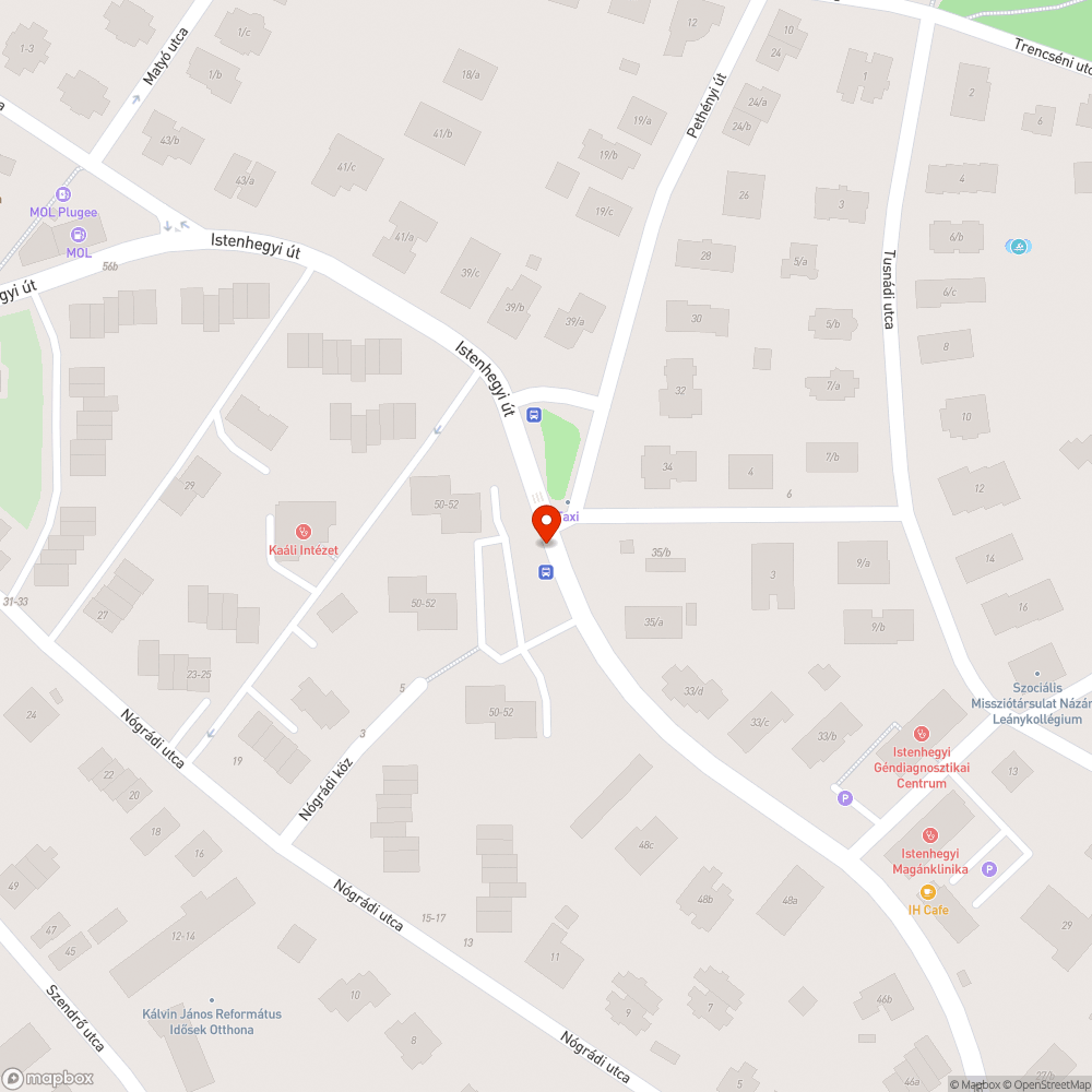 Kopott pad, bejelentés helye