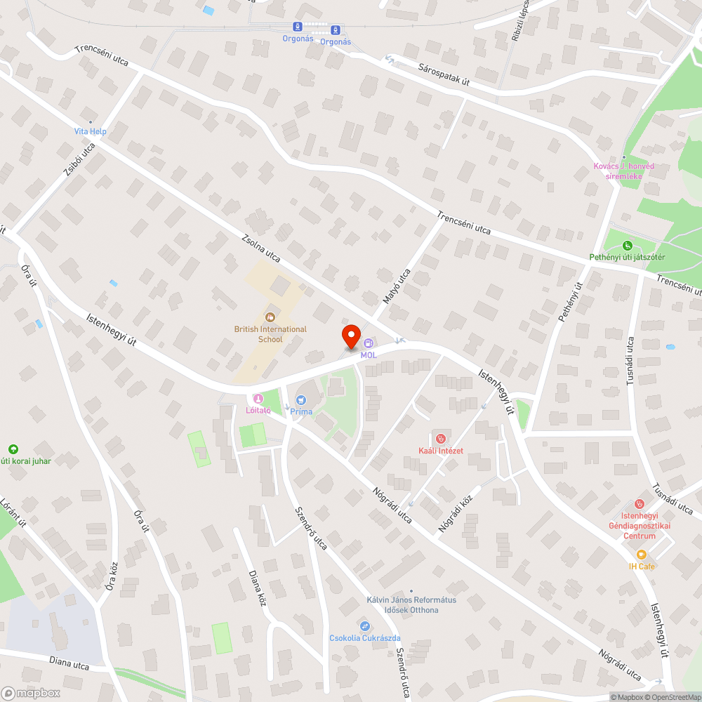 Süllyedt járda bejelentés helye