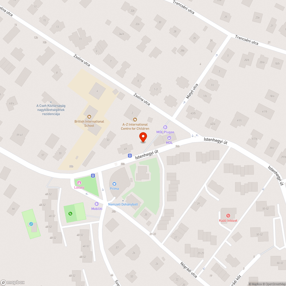 Üres oszlop bejelentés helye