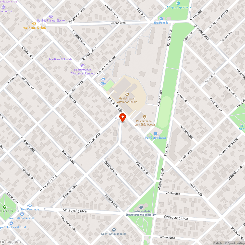 Fatuskók bejelentés helye