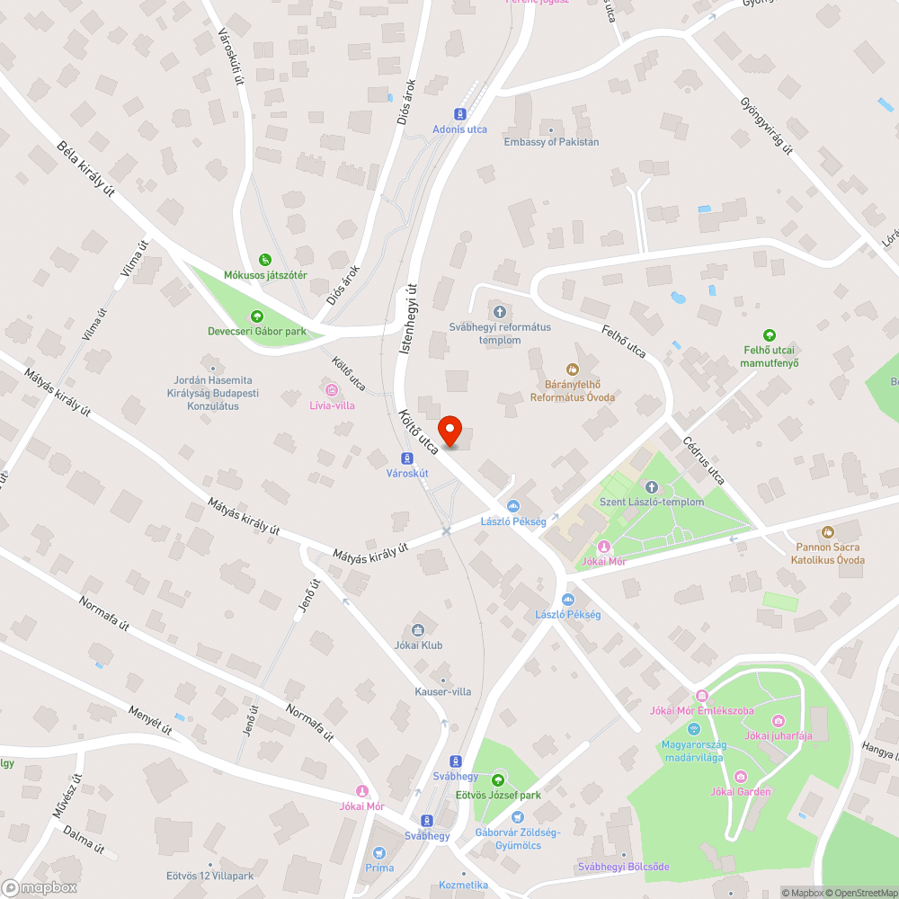 Fehérre kopott pad bejelentés helye