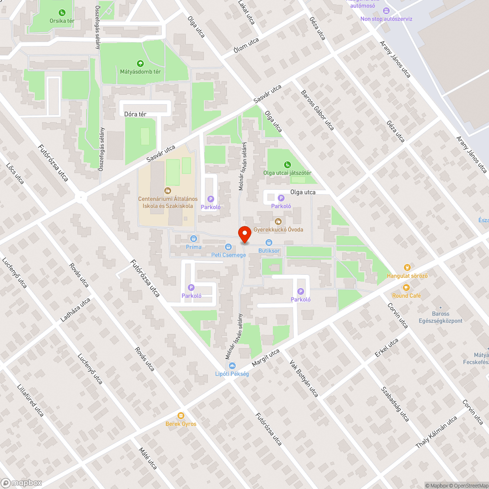 Folyóka eltömődött bejelentés helye