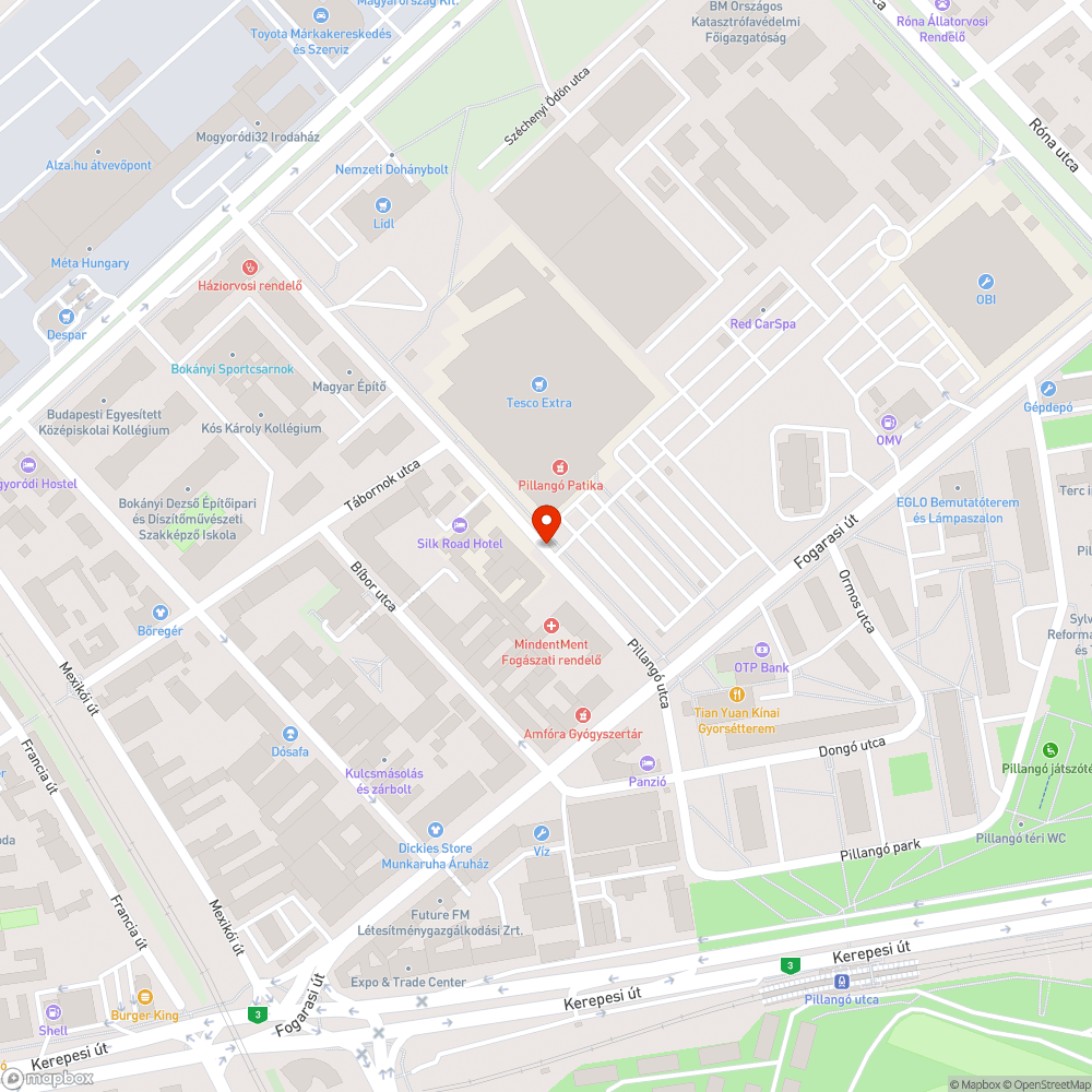 Útburkolati jelek elkoptak bejelentés helye