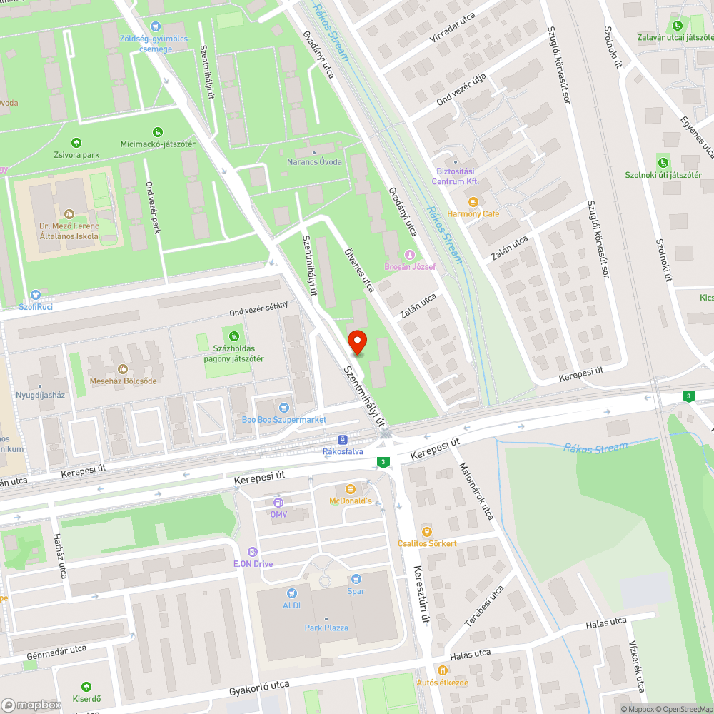 Kiszáradt fák bejelentés helye