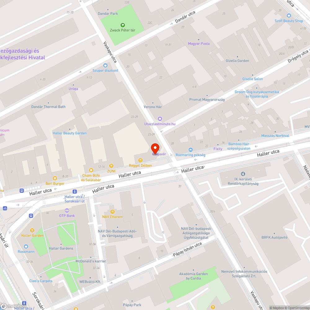 Összegraffitizett Telekom közmű bejelentés helye