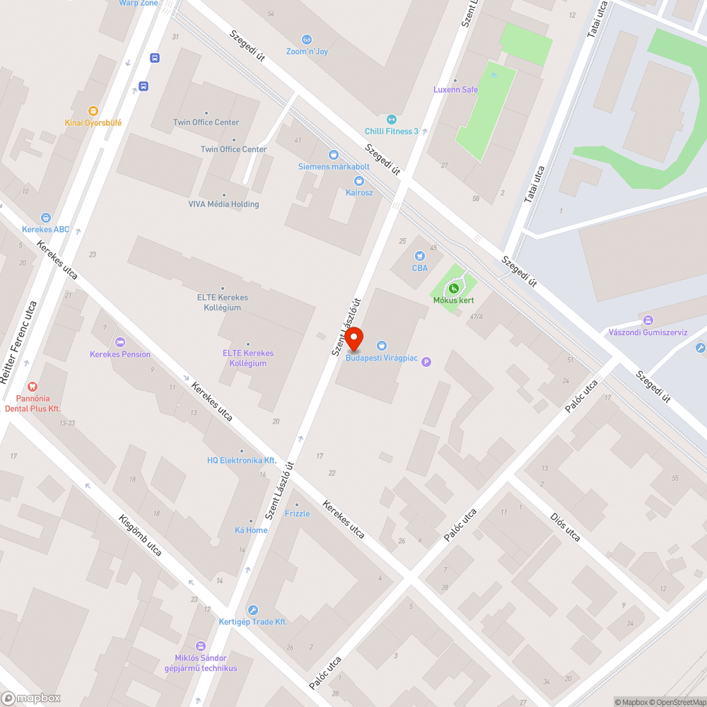 Kidőlt fa bejelentés helye