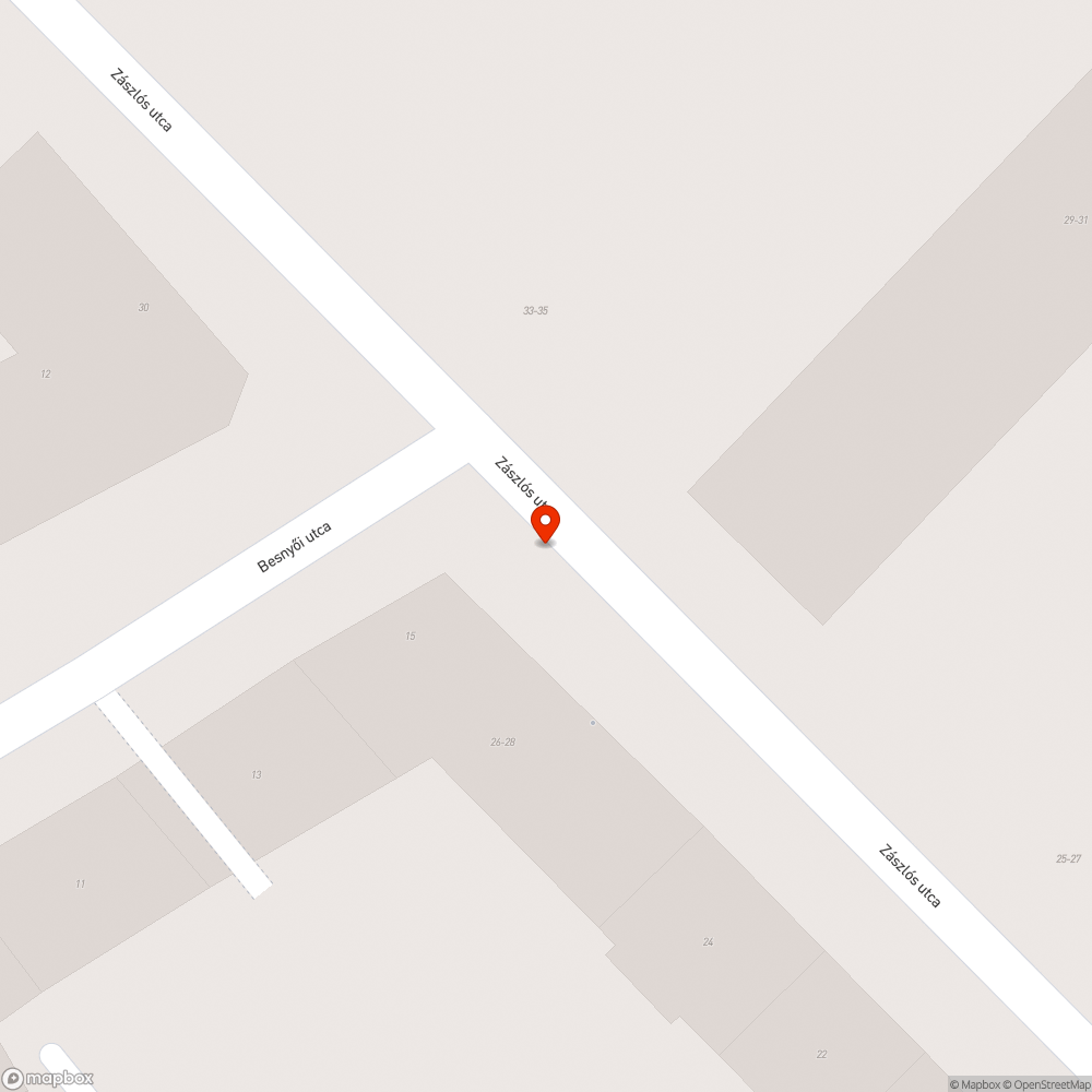 Autóbeálló, Zászlós utca lehajtó hiba bejelentés helye