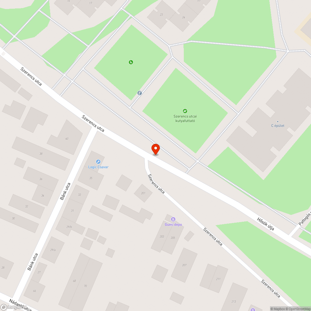 Elhagyatott autó bejelentés helye