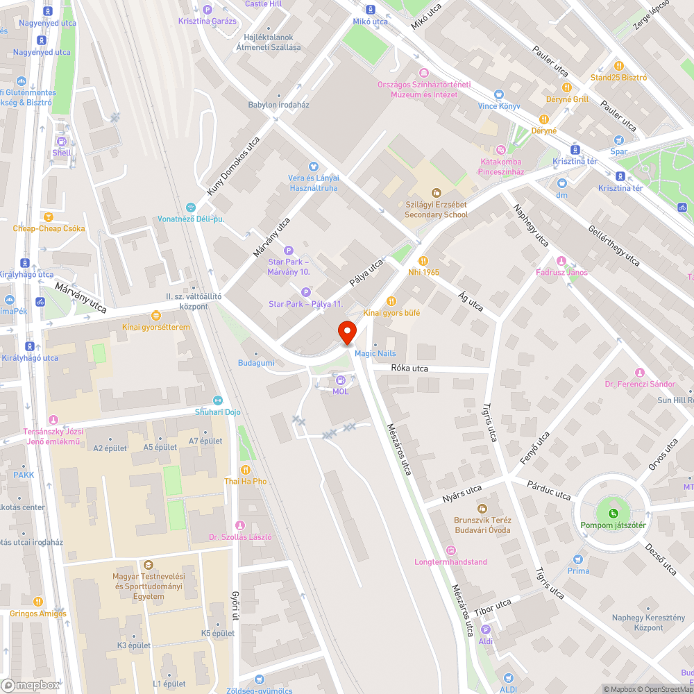 Kereszteződésbe lógó bokor bejelentés helye