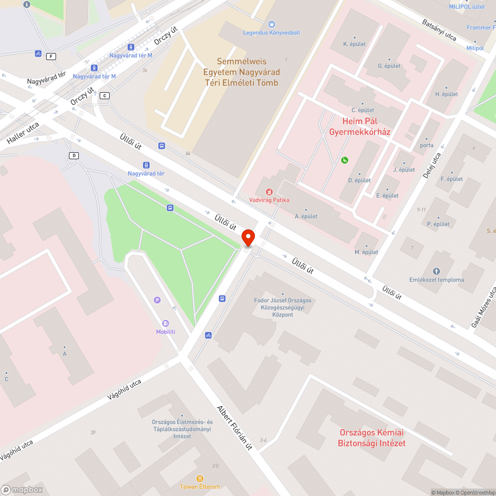 Kiégett sárga lámpa bejelentés helye