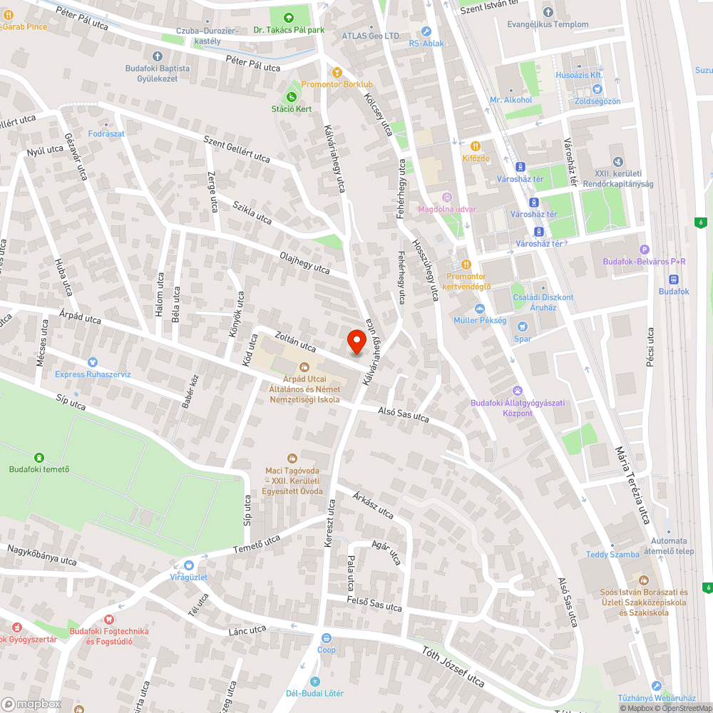 Járdából kiemelkedő szekrény bejelentés helye