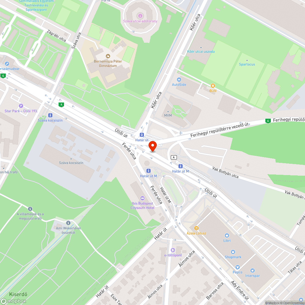 Megállni, vagy sem bejelentés helye