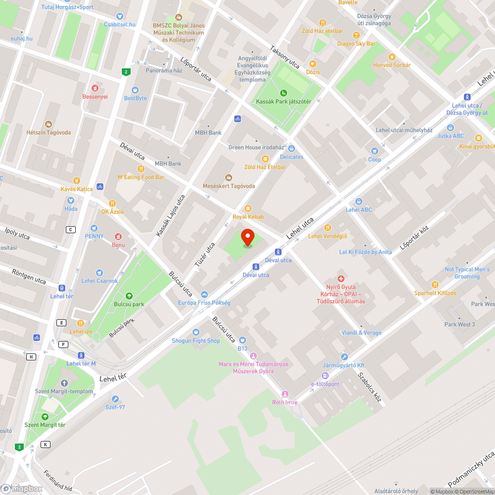 Gyalogosszívatás, indokolatlan járdaszűkítés bejelentés helye