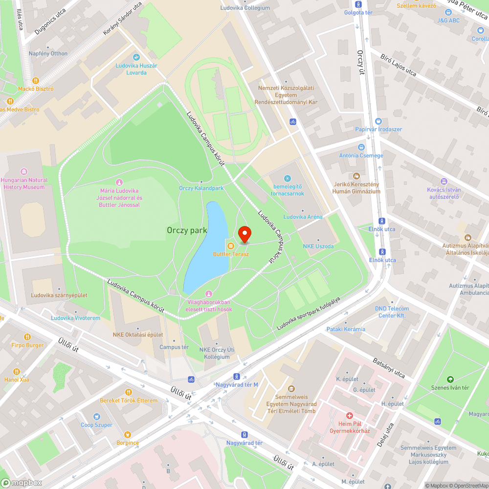 A lámpaoszlop megdőlt bejelentés helye